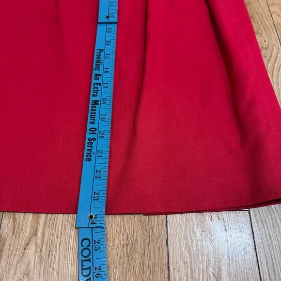 Nordstrom Vintage Red Women's Pencil Skirt with pockets - Picture 13 of 16